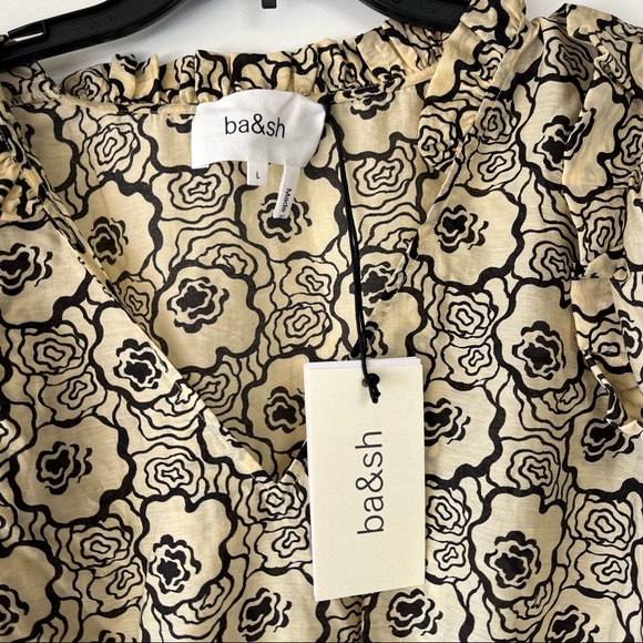 Ba&sh Grazie floral long sleeve boho a-line dress - Picture 6 of 11